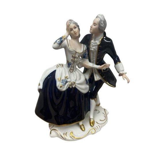 Vintage Royal Dux Bohemia Porcelain Dancing Figurine Czech Republic # 137 25 - Picture 2 of 8